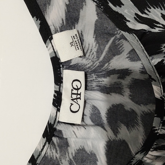 Cato Animal Print Cold Shoulder Dress or Tunic sz XL - Picture 4 of 7